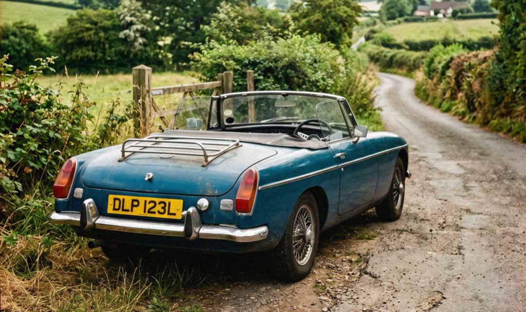 1972 MG MGB Roadster, Pageant Blue